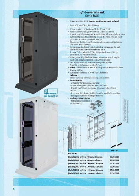 Conteg 19Zoll Technik / Auszugskatalog