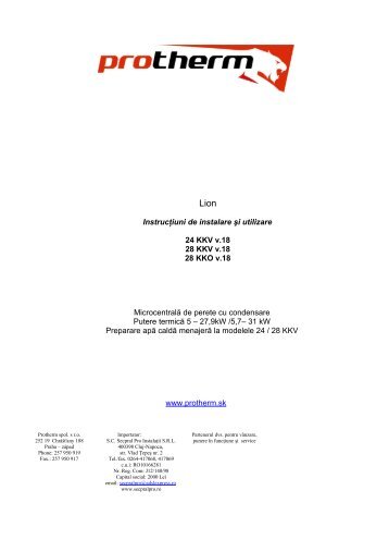 Manual utilizare centrale Lion KKV, KKO v.18 - Secpral Pro Instalatii