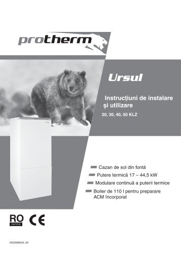 Instrucţiuni de instalare şi utilizare - Secpral Pro Instalatii