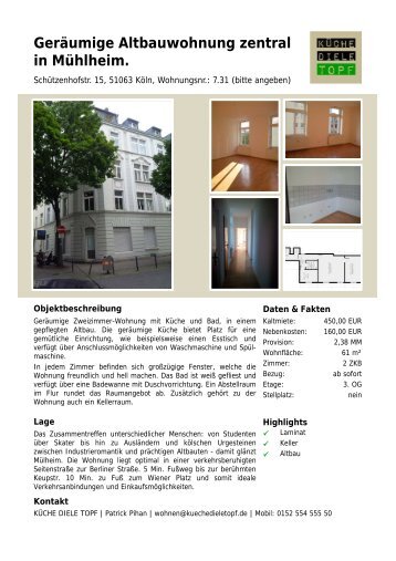 Geräumige Altbauwohnung zentral in Mühlheim.