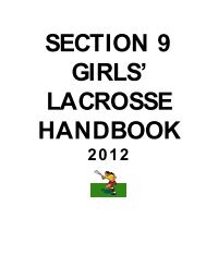 section ix girl's lacrosse handbook 2005 - Section IX Athletics