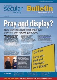 NSS Bulletin. - National Secular Society