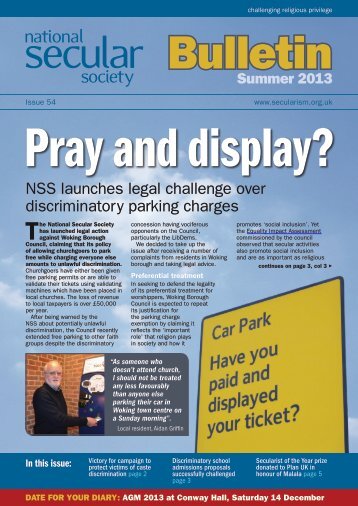 NSS Bulletin. - National Secular Society