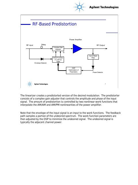 Presentation on RF Predistortion of Power Amplifiers - Agilent ...