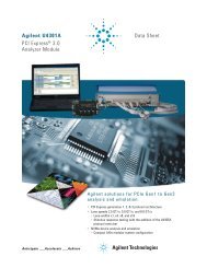 Agilent U4301A PCI Express® 3.0 Analyzer Module Data Sheet