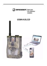 8MP Game Camera GSM with LCD Preview User Manual - Bresser