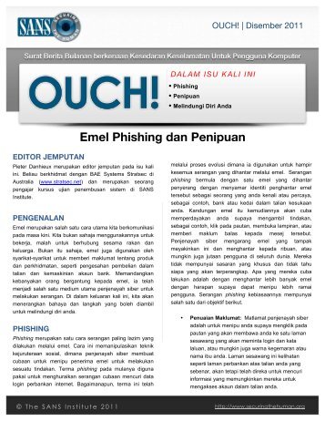 Emel Phishing dan Penipuan - Securing the Human