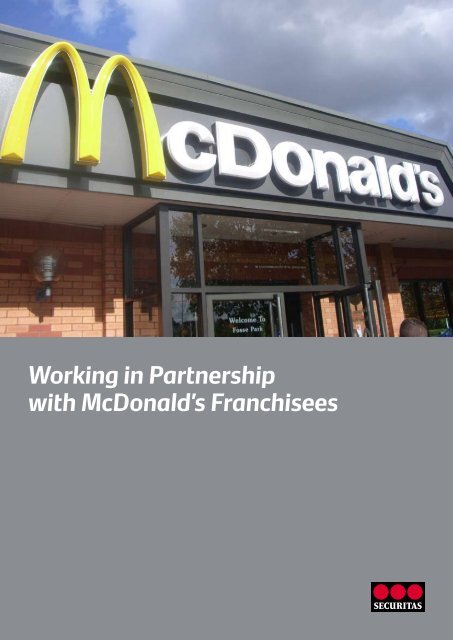 Working in Partnership with McDonald's Franchisees - Securitas