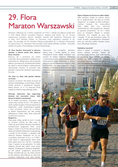 Maraton Warszawski - Securitas