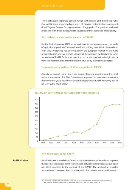 (RASFF) Annual Report 2009 - European Commission - Europa