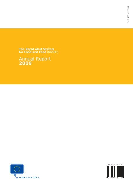 (RASFF) Annual Report 2009 - European Commission - Europa