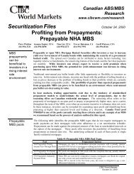 Prepayable NHA MBS - Securitization.Net