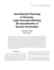 Asset-Backed Financing in Germany: Legal ... - Securitization.Net