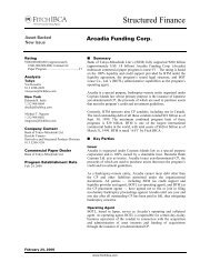 Arcadia Funding Corp. - Securitization.Net