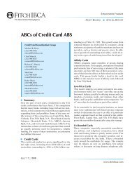 ABCs of Credit Card ABS - Securitization.Net
