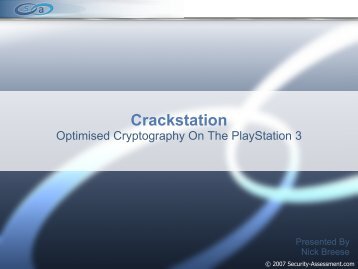 Crackstation - Security Assessment