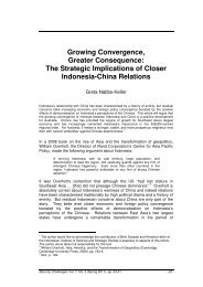 The Strategic Implications of Closer Indonesia-China Relations