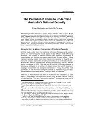 The Potential of Crime to Undermine Australia's National Security