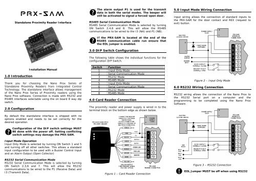 Prx Sam Standalone Interface Installer Manual Security Help Desk