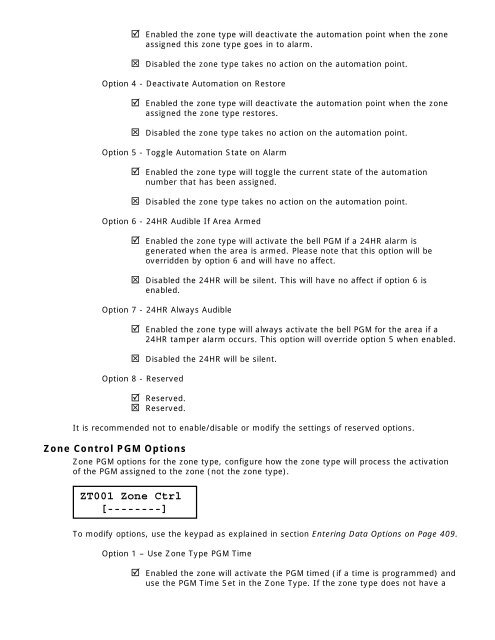 PRT CTRL Integrated Controller Reference Manual