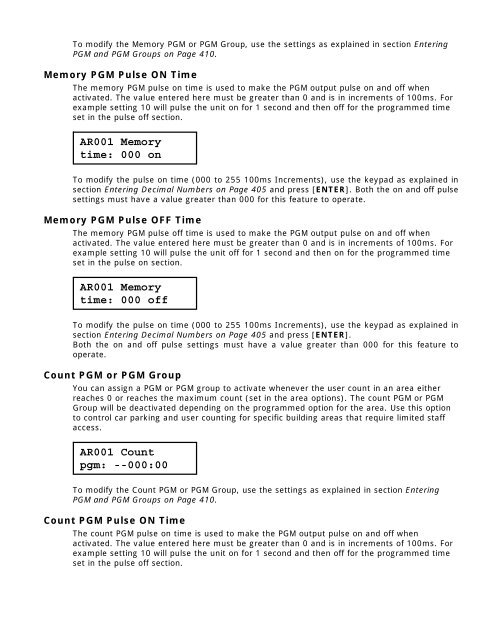 PRT CTRL Integrated Controller Reference Manual