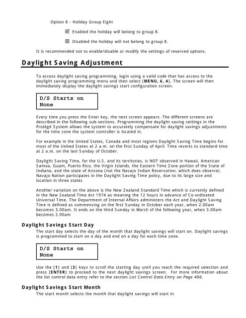 PRT CTRL Integrated Controller Reference Manual