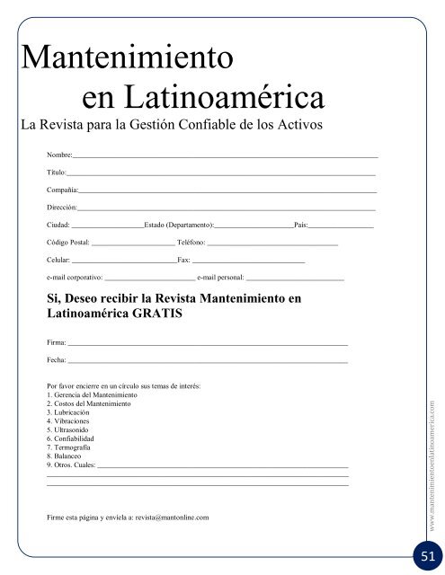 Mantenimiento en Latinoamerica 6-4