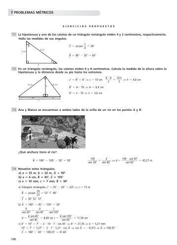 7 PROBLEMAS MÃTRICOS - IES Sant Vicent Ferrer