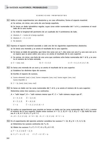 LecciÃ³n 16. Sucesos aleatorios. Probabilidad