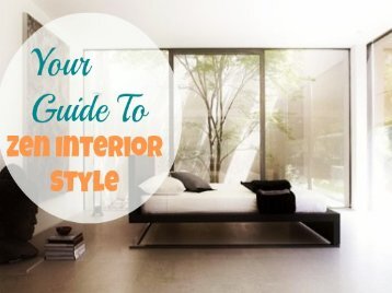 Your Guide To Zen Interior Style