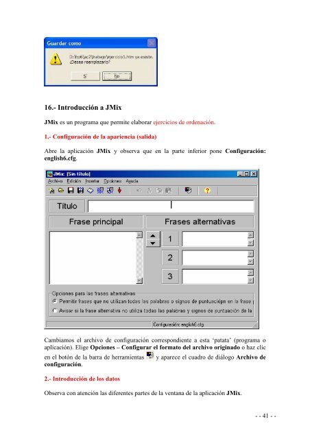 elaboraciÃ³n de ejercicios en la web con hot potatoes