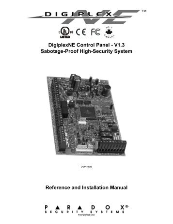 Digiplex NE V1.3 DGPNE-96 Installation - Security Help Desk