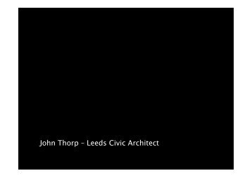 John Thorp – Leeds Civic Architect