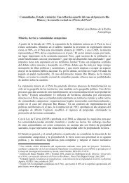 Comunidades, Estado y minería: Una reflexión a partir del caso del ...