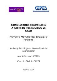 CONCLUSIONES PRELIMINARES A PARTIR DE TRES ESTUDIOS ...