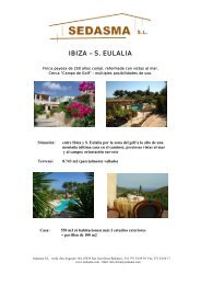 IBIZA â S. EULALIA - SEDASMA SL Ibiza/Madrid