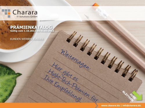 PRÄMIENKATALOG - Charara IT-Solutions GmbH