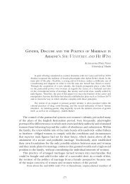 GENDER, DISGUISE AND THE POLITICS OF MARRIAGE ... - SEDERI