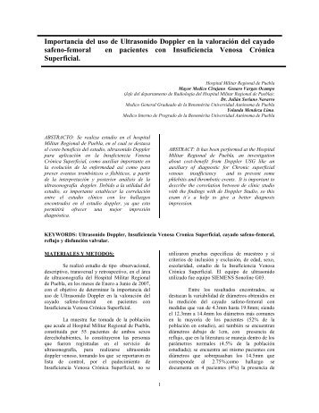 Importancia del uso de Ultrasonido Doppler en la valoraciÃ³n del ...