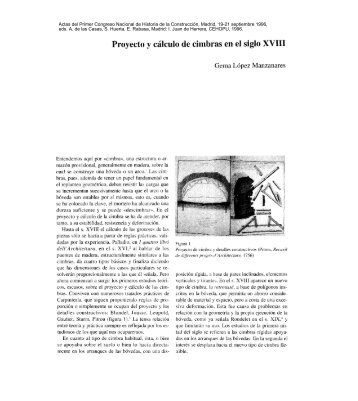 Proyecto y cÃ¡lculo de cimbras en el siglo XVIII