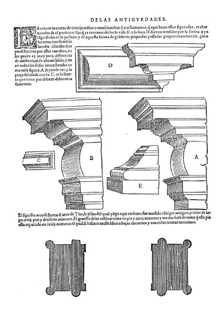 Tercero y Cuarto Libro de Architectura de Sebastia Serlio ... - Cehopu