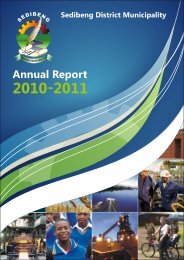 Download the complete Annual Report - Sedibeng District Municipality