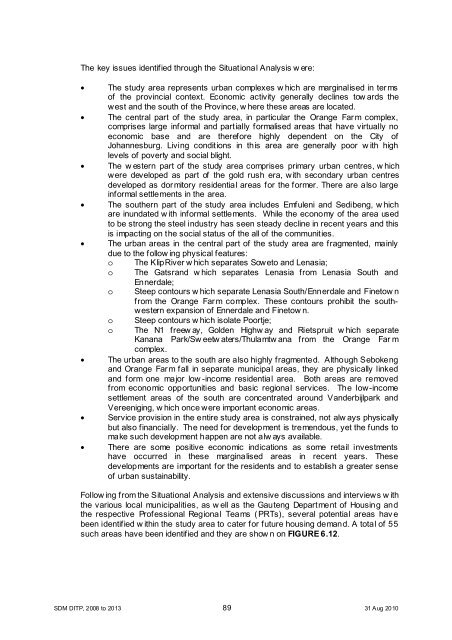 Chapter 11 - Sedibeng District Municipality