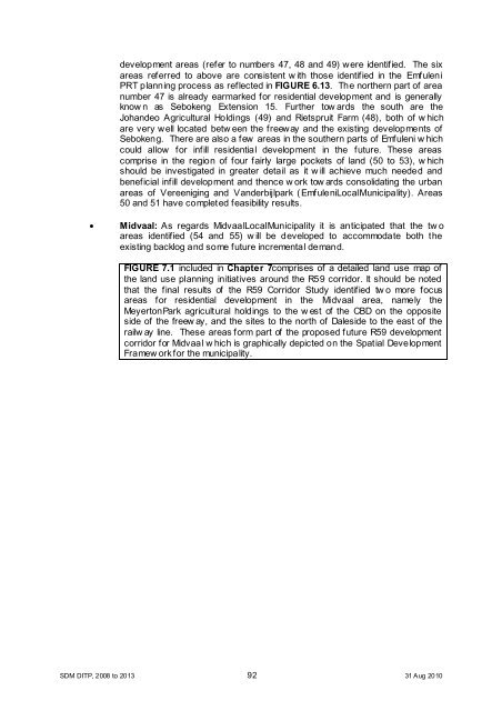 Chapter 11 - Sedibeng District Municipality