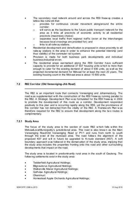 Chapter 11 - Sedibeng District Municipality