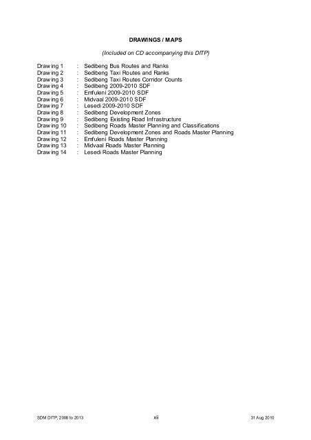 Chapter 11 - Sedibeng District Municipality