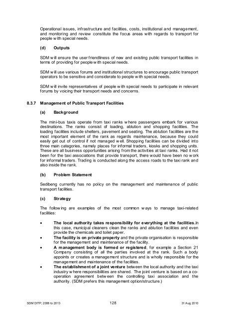 Chapter 11 - Sedibeng District Municipality