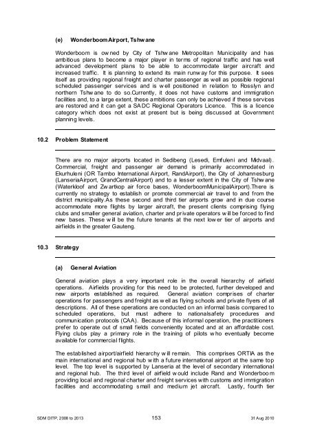 Chapter 11 - Sedibeng District Municipality