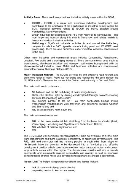 Chapter 11 - Sedibeng District Municipality