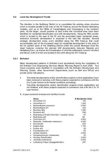 Chapter 11 - Sedibeng District Municipality